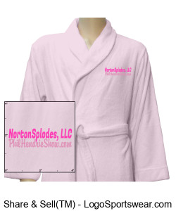 The OFFICIAL on-set bathrobe of Chris Norton (Pink) Design Zoom